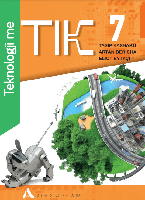 Kopertina e librit TIK 7 — Teknologji me Informatikë